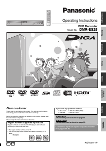 Manual Panasonic DMR-ES25 DVD Player