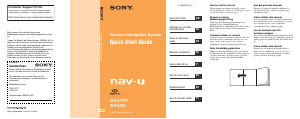 Manual Sony NV-U52B Sistema de navegação