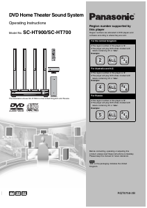 Manual Panasonic SC-HT70 Home Theater System