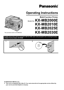 Manual Panasonic KX-MB2025 Multifunctional Printer