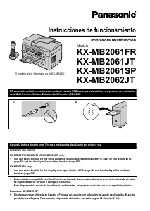 Manual de uso Panasonic KX-MB2061FR Impresora multifunción