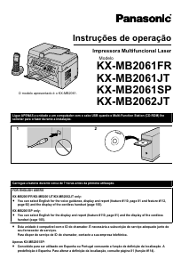 Manual Panasonic KX-MB2061JT Impressora multifunções