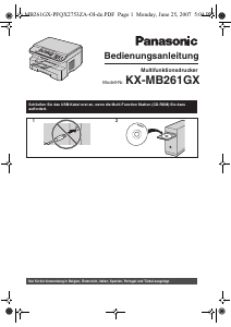 Bedienungsanleitung Panasonic KX-MB261GX Multifunktionsdrucker
