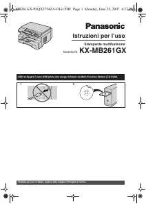 Manuale Panasonic KX-MB261GX Stampante multifunzione
