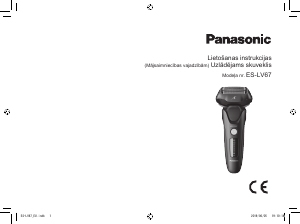 Rokasgrāmata Panasonic ES-LV67 Skuveklis