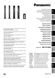 Manuál Panasonic SB-TP100 Reproduktor