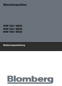 Bedienungsanleitung Blomberg WNF 6341 WE20 Waschmaschine