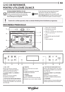 Manual Whirlpool W7 MW461 NB Cuptor cu microunde