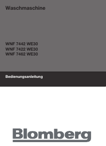 Bedienungsanleitung Blomberg WNF 7462 WE30 Waschmaschine
