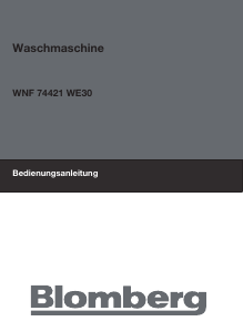 Bedienungsanleitung Blomberg WNF 74421 WE30 Waschmaschine