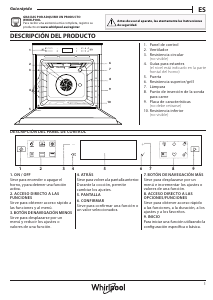 Manual de uso Whirlpool W7 OM4 4PS1 P Horno
