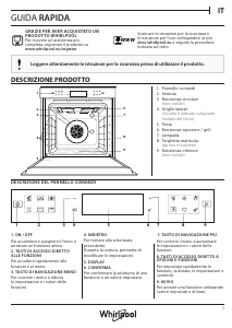 Manuale Whirlpool W7 OM4 4S1 H Forno