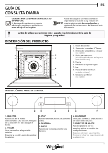 Manual de uso Whirlpool W7 OM5 4BS H Horno