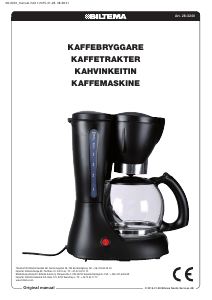 Bruksanvisning Biltema 28-3240 Kaffemaskin