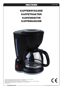 Bruksanvisning Biltema 84-1043 Kaffebryggare