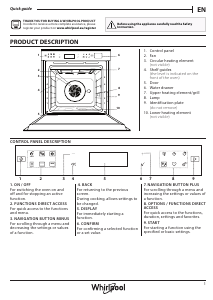 Handleiding Whirlpool W7 OS4 4S1 P BL Oven