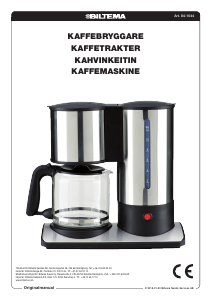 Bruksanvisning Biltema 84-1044 Kaffemaskin