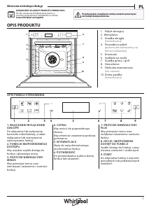 Instrukcja Whirlpool W7 OS4 4S1 P BL Piekarnik