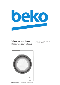 Bedienungsanleitung BEKO WYA 61483 PTLE Waschmaschine