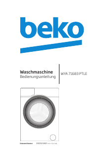 Bedienungsanleitung BEKO WYA 71683 PTLE Waschmaschine