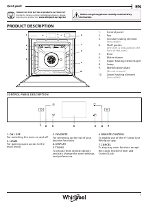 Bruksanvisning Whirlpool W9 OP2 4S2 H Ugn