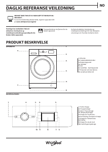 Bruksanvisning Whirlpool FWDG 961483 WSV EE N Kombimaskin vask-tørk