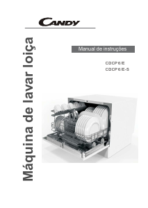 Manual Candy CDCP 6 /ES-07 Máquina de lavar louça