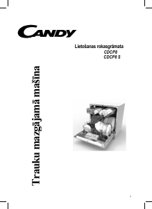 Rokasgrāmata Candy CDCP 8/E Trauku mašīna