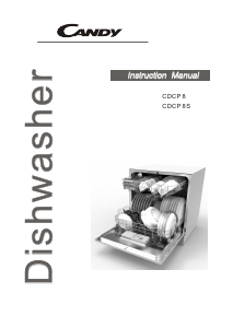 Manual Candy CDCP 8/E Dishwasher