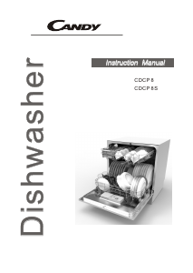 Manual Candy CDCP 8S Dishwasher