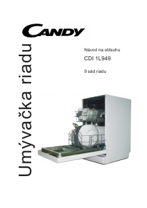 Návod Candy CDI 1L949 Umývačka riadu