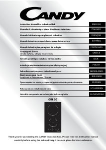 Manual Candy CDI 3013/E-47 Dishwasher