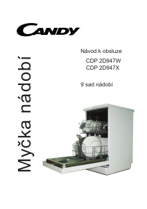Manuál Candy CDP 2D947X Myčka na nádobí