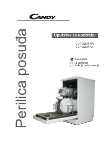 Priručnik Candy CDP 2D947X Perilica posuđa