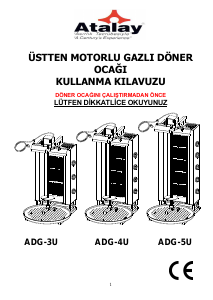 Kullanım kılavuzu Atalay ADG-4U Döner ocağı