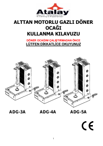 Kullanım kılavuzu Atalay ADG-5A Döner ocağı