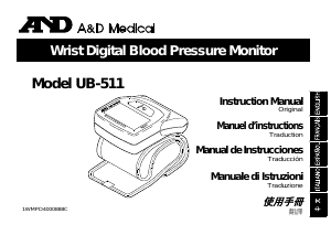 Handleiding A and D Medical UB-511 Bloeddrukmeter