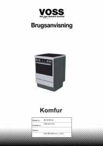 Brugsanvisning Voss-Electrolux ELI8180AL Komfur
