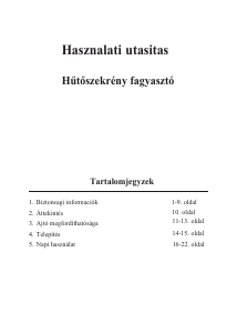 Használati útmutató Candy CFM 14504SN Hűtő és fagyasztó