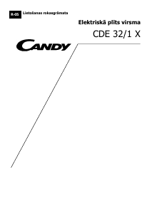 Rokasgrāmata Candy CDE32/1X Plīts virsma