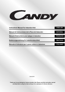 Manuale Candy CI633C/E1 Piano cottura