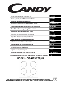 Használati útmutató Candy CIS642SCTT/4U Főzőlap