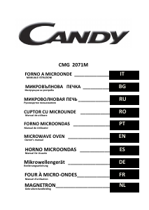 Manuale Candy CMG 2071 M Microonde
