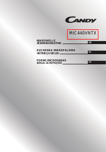 Instrukcja Candy MIC440VNTX Kuchenka mikrofalowa