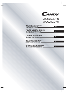 Manuale Candy MICG 25GD FN-19 Microonde