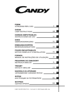 Mode d’emploi Candy FCC624BA/E Four