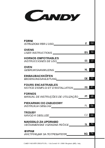 Mode d’emploi Candy FCP602N/E Four