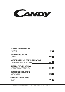 Manual de uso Candy FCPK606X/E Horno