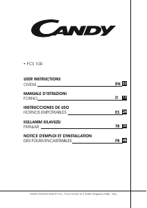 Mode d’emploi Candy FCS 100 X/E Four