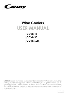 Manual Candy CCVB 15 Wine Cabinet